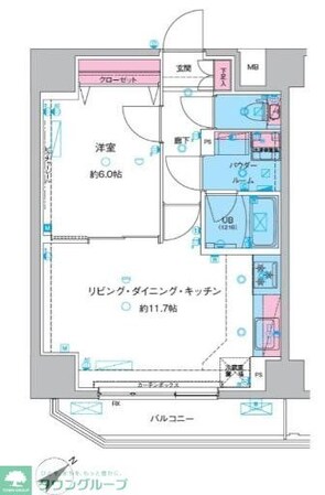 GENOVIA三ノ輪IIIskygardenの物件間取画像
